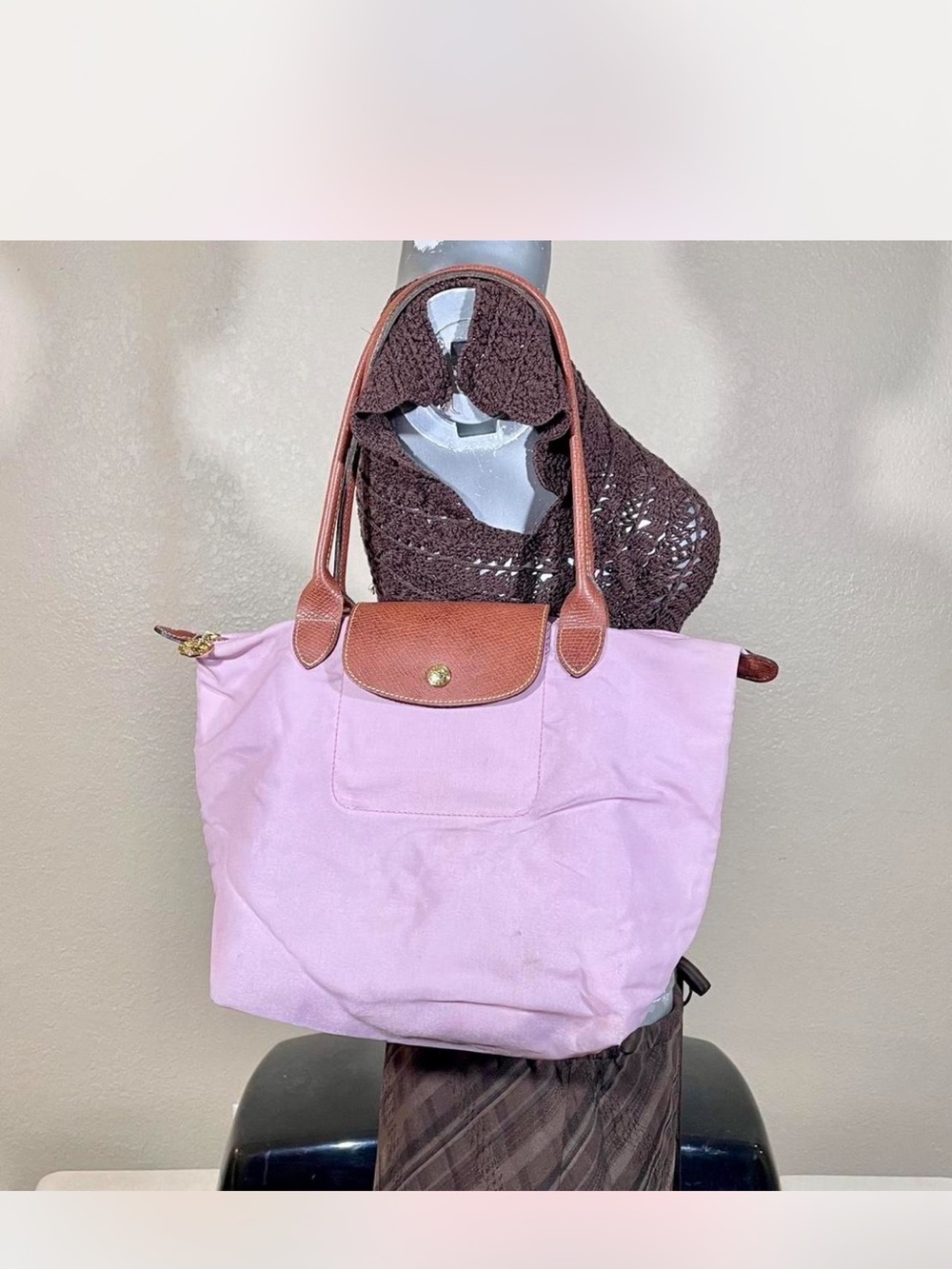Longchamp Le Pliage Pink Tote Bag